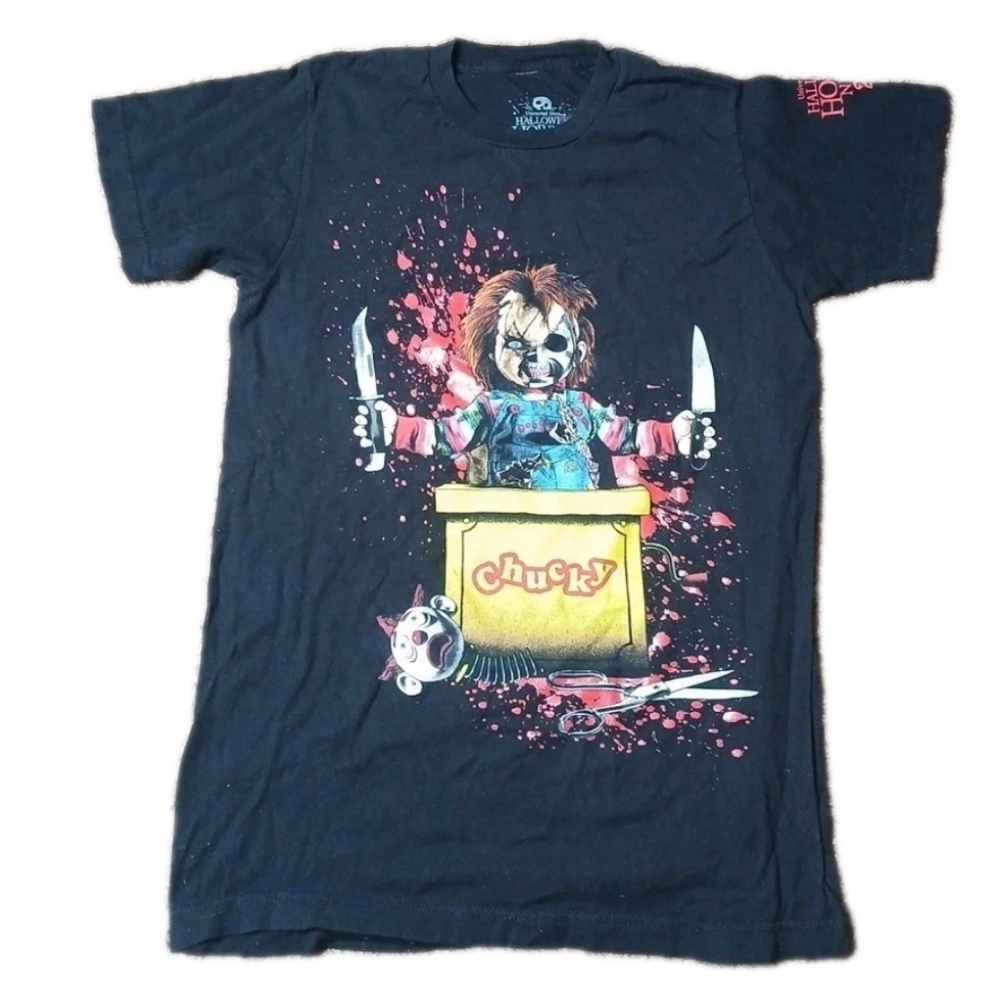 Halloween Horror Nights Chucky T Shirt Size S/M Universal‎ Studios 2023